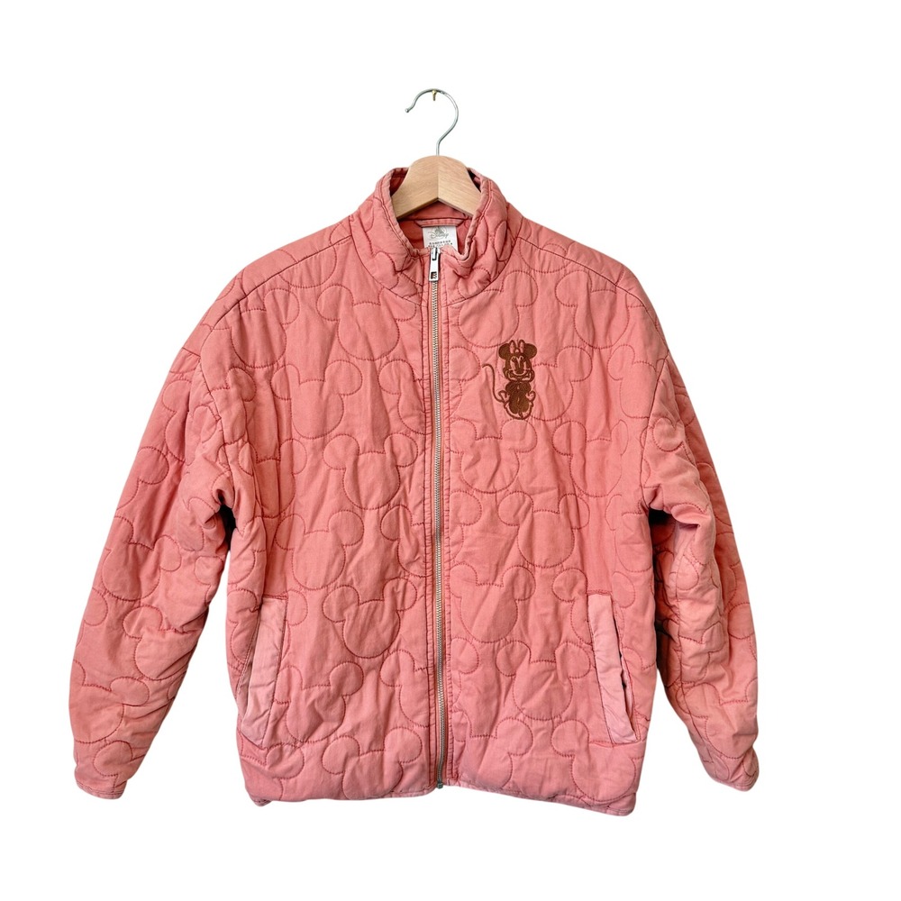 Disney Parks Minnie Mouse Quilted Bomber Jacket XS
